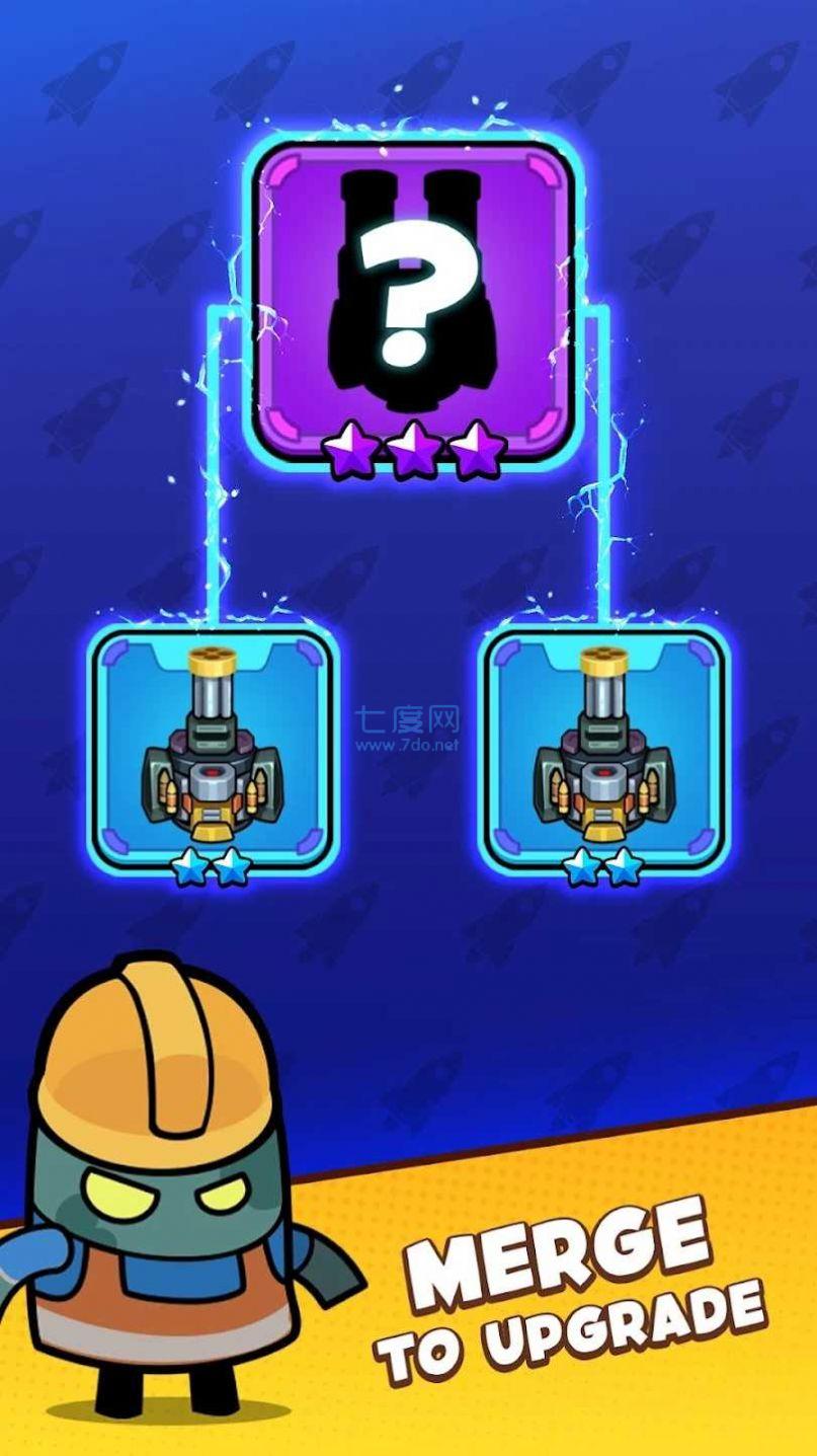 合并大炮空闲僵尸战争游戏