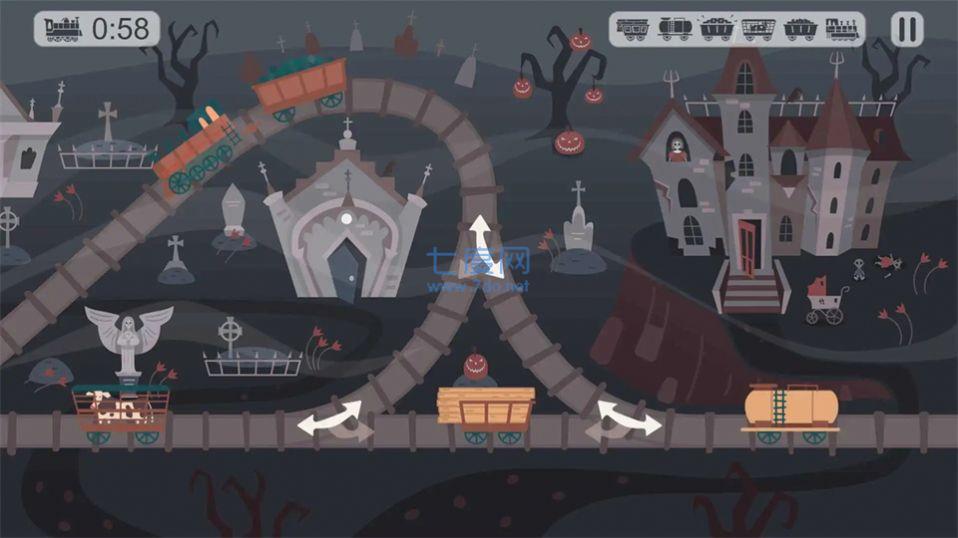 逻辑火车铁路拼图游戏