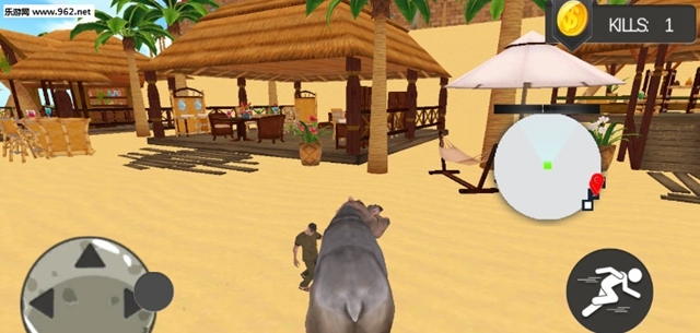 Angry Hippo Attack Simulator-City & Beach Attack(愤怒的河马) v1.01 安卓版