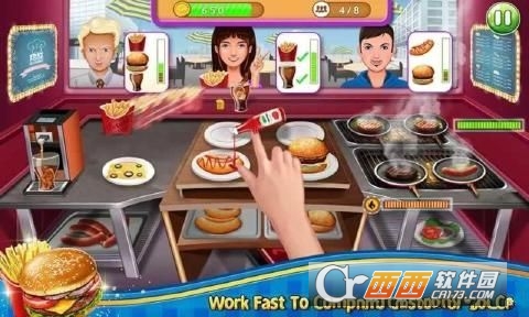 Crazy?Burger?Recipe?Cooking?Game:?Chef?Stories(疯狂的汉堡游戏) 1.2