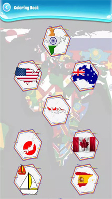 世界旗帜涂色书Coloring Flags