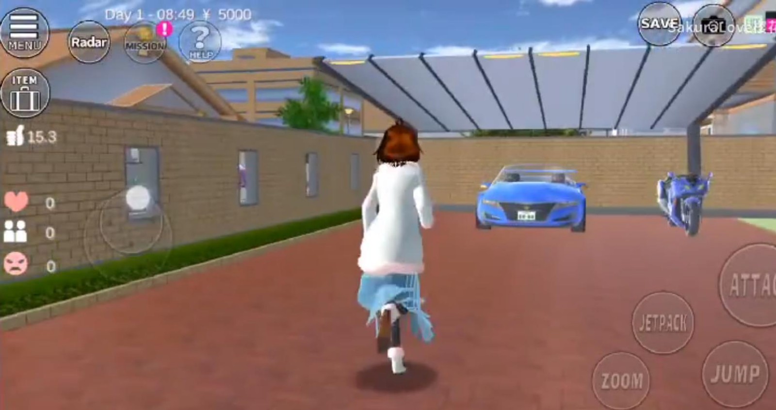 樱花校园模拟器敞篷车中文版  v1.039.76