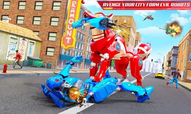 狐狸机器人城市战争游戏官方版（(Wild Fox Transform Bike Robot War)）  v3.5.1