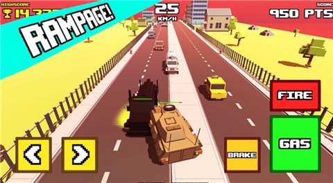 疯狂之路坦克横冲直撞  v0.1