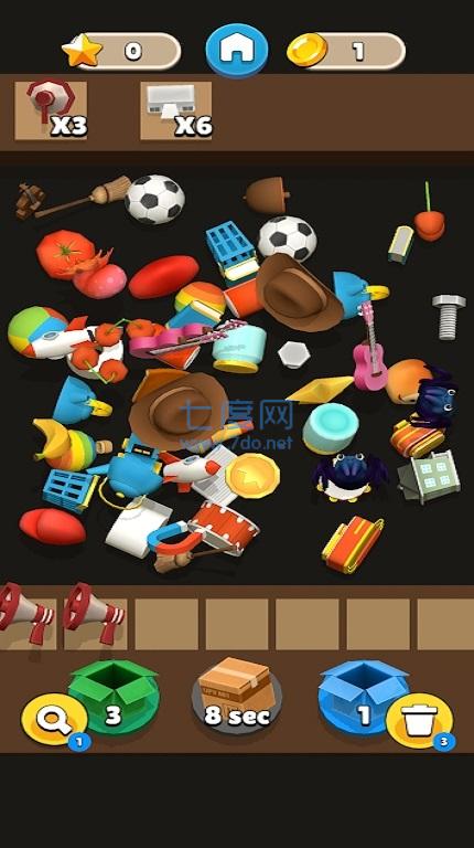 拆箱和装饰比赛Match3D UnpackBox