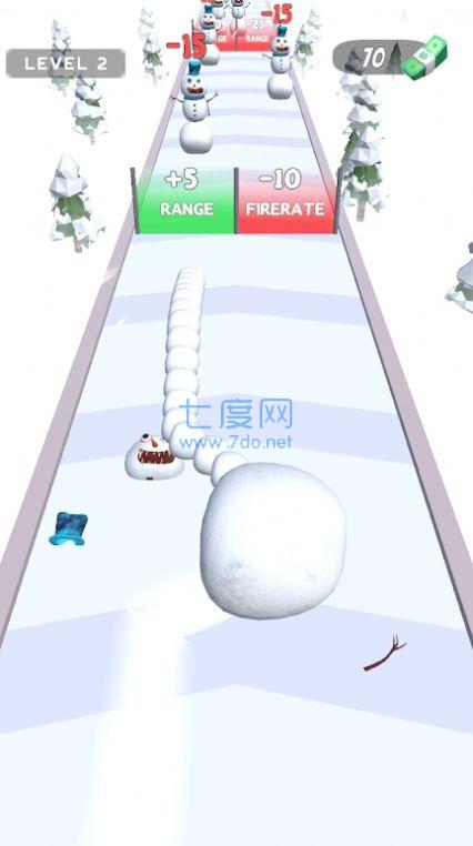 收集雪球跑游戏