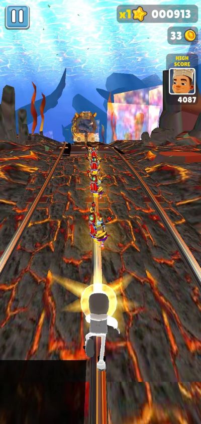 地铁跑酷海底熔岩版