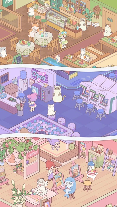 快乐方块屋猫咪合成截图2