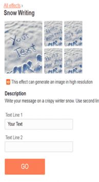 雪地写字生成器app