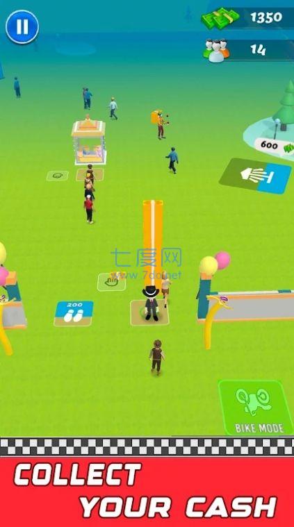 自行车出租车主题公园大亨游戏