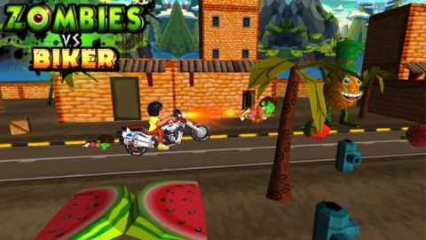 3d自行车赛车游戏 ZombiesVsBiker3DBikeRacingGames