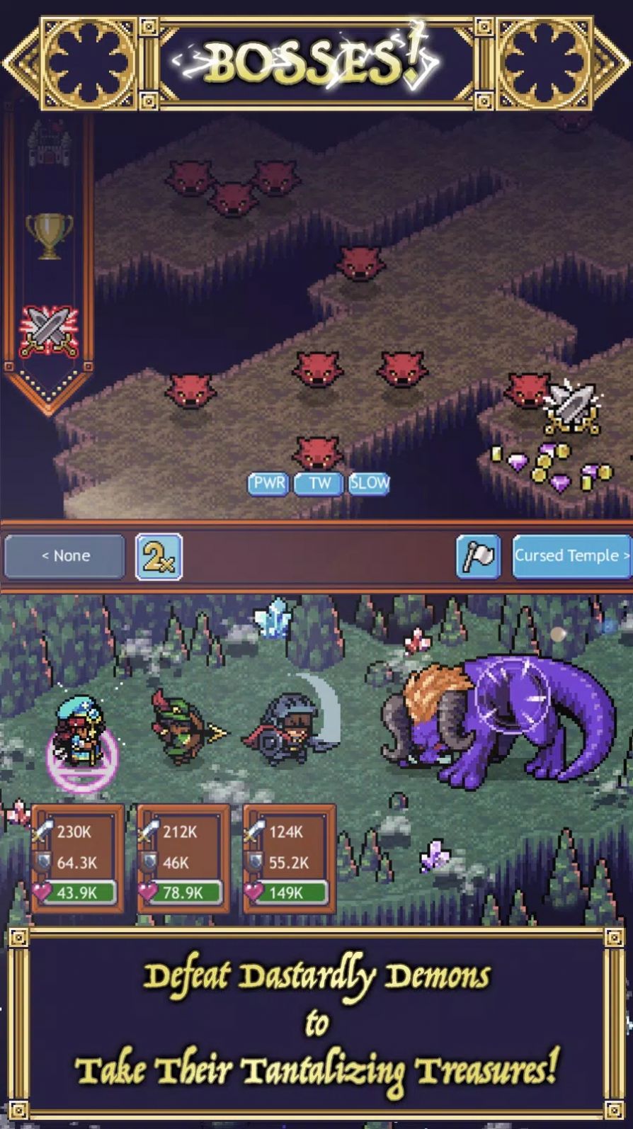 洞穴英雄闲置地牢游戏中文版（Cave Heroes Idle Dungeon Crawler）图片1