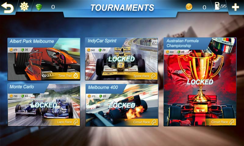 方程式赛车-锦标赛