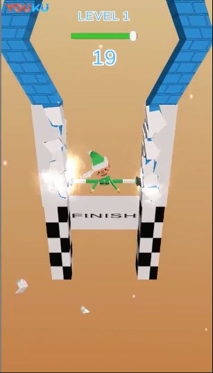 抖音上小人用腿撑住墙Fracture Jump手机游戏最新版  v3.3.2