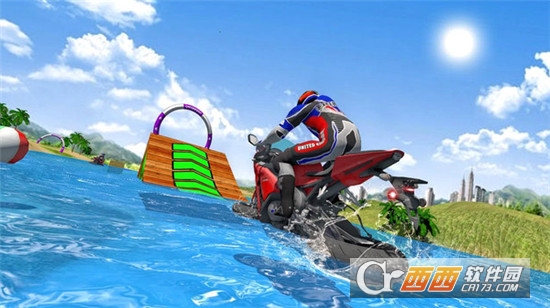 摩托车水上冲浪