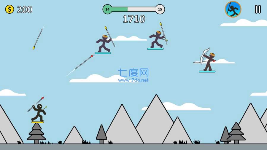 火柴人长矛勇士