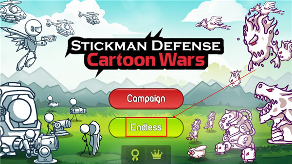 火柴人防御卡通战争官方正版(Stickman defense Cartoon war) v1.2.5