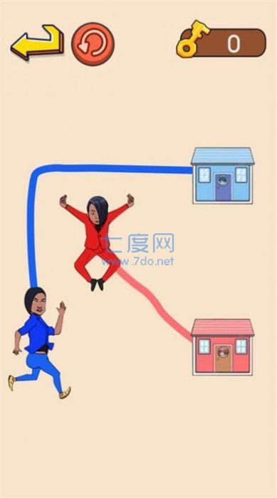 火柴人画线跑酷游戏