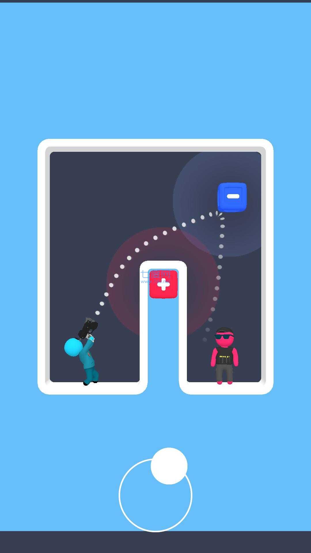 弯曲轨迹射击游戏