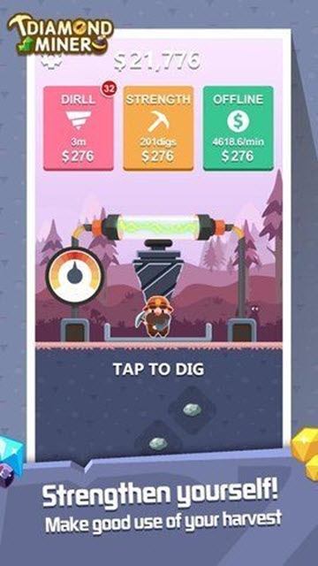 Diamond Miner(钻石矿工挖宝者) v1.0 安卓版