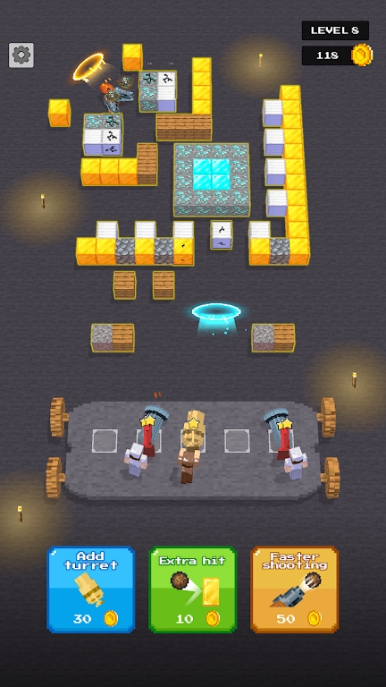 合并射击和清除游戏