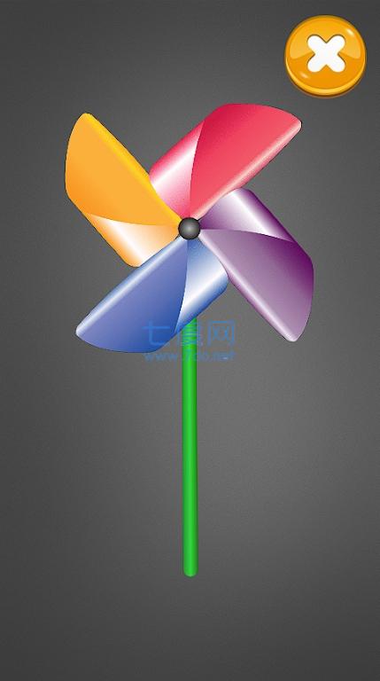 独特的风车模拟Pinwheel