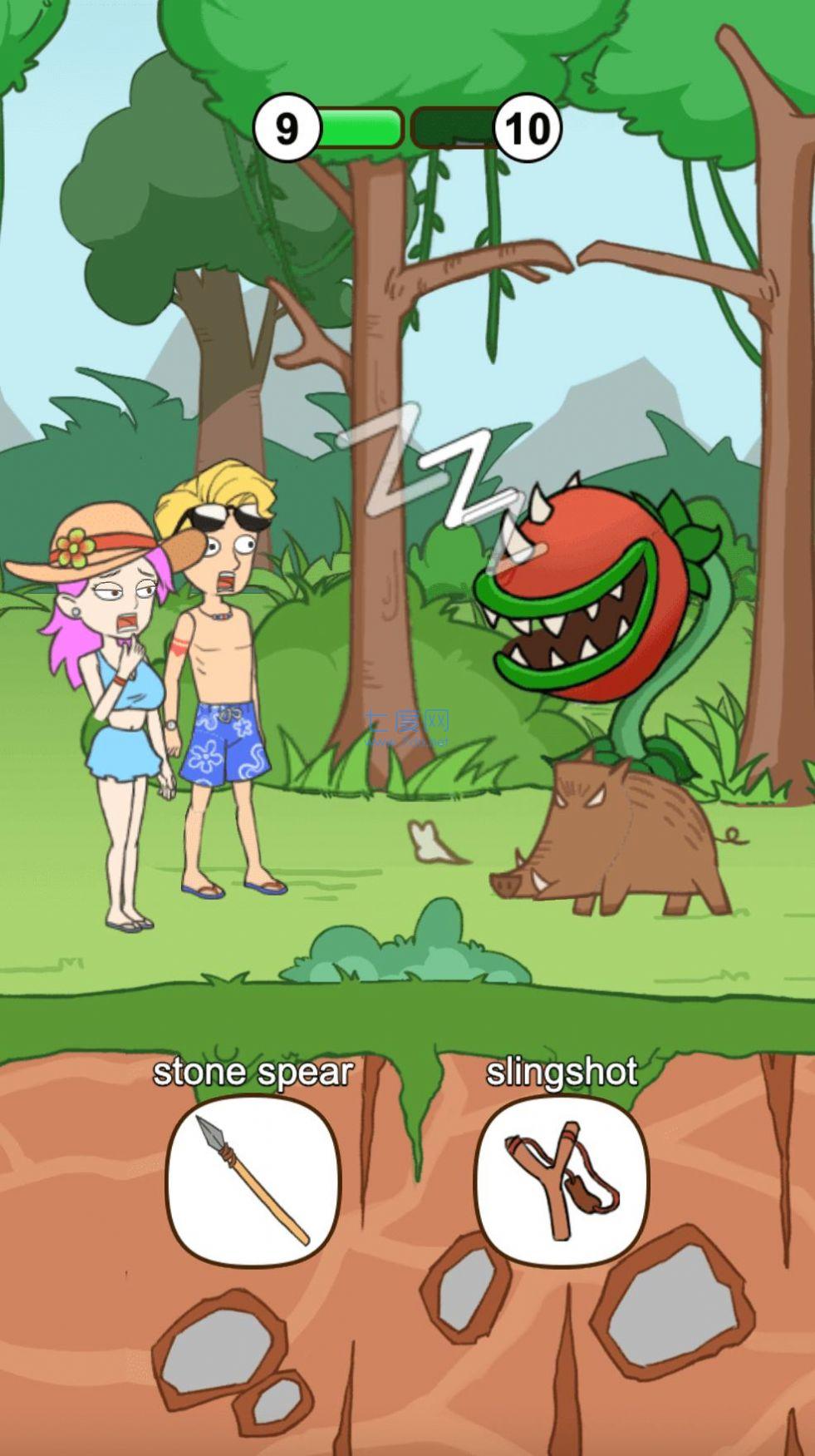 情侣的荒岛生活游戏