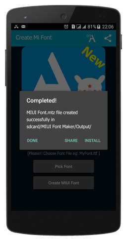 Mi Font Maker (FontToMtz)小米字体修改器 版本:v1.3