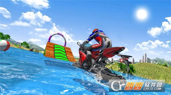 摩托车水上冲浪