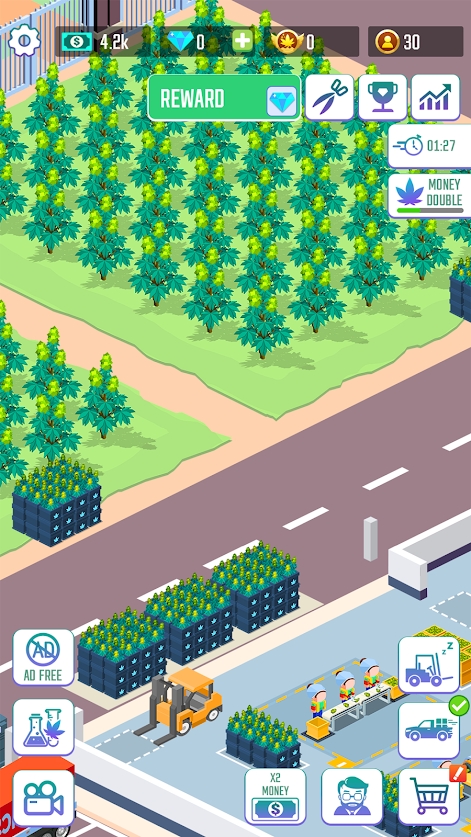 闲置杂草公司游戏安卓版下载(Idle Weed Inc)  v4.4.1