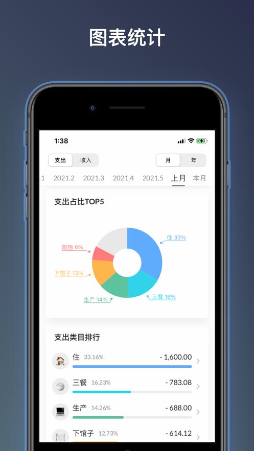 Mini记账  V 1.0