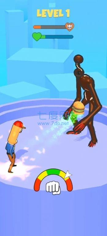 长脑袋吃和跑游戏