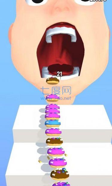 甜甜圈弹跳楼梯游戏