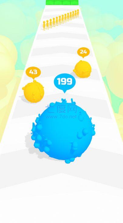 翻滚人群冲刺游戏 v0.1