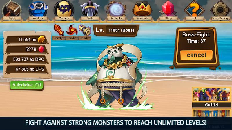 闲置怪物：点击大冒险游戏