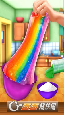 七彩黏液制作模拟 七彩黏液制作模拟