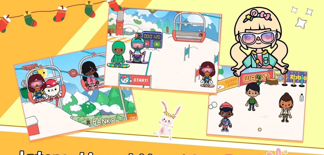 迷你小镇米加滑雪场游戏免费完整版图片1