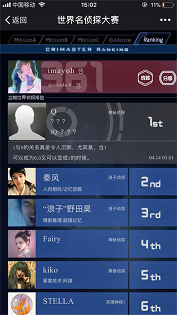 CRIMASTER侦探联盟