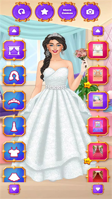 婚礼女孩打扮新娘WeddingGirlDress Up, Bridal