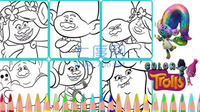 着色木马世界巡回赛trolls coloring v1.0.0
