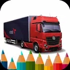 集装箱卡车着色container truck coloring