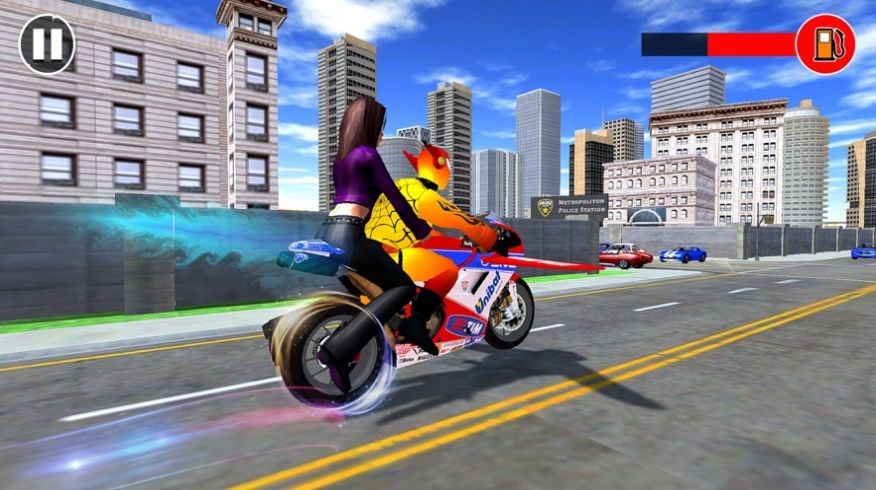 蜘蛛英雄自行车飞行截图2