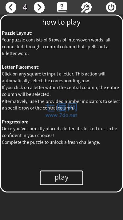 纵横填字谜级联Crossword Cascade