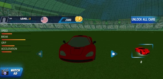 火箭车联盟游戏安卓最新版免费金币图片1