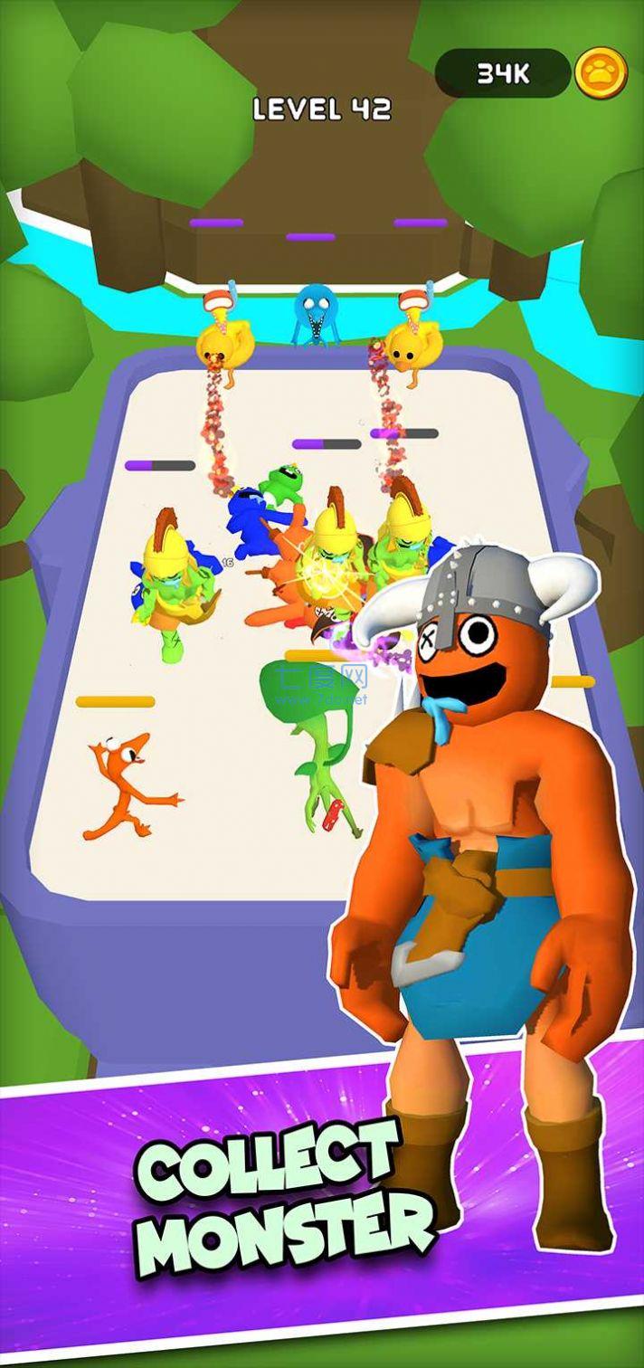 合并彩虹蓝色怪物游戏