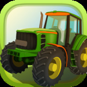 耕作与牛仔竞技拖拉机拉 farming with rode opulltractor