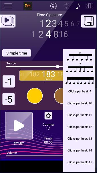 完美的节拍器app中文版(Best Metronome) v2.2.9 安卓汉化版 v2.2.9 安卓汉化版