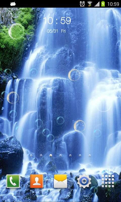 3D风景瀑布动态壁纸安卓版