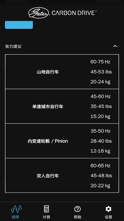 盖茨CarbonDrive自行车皮带张力测试软件 v6.0.4