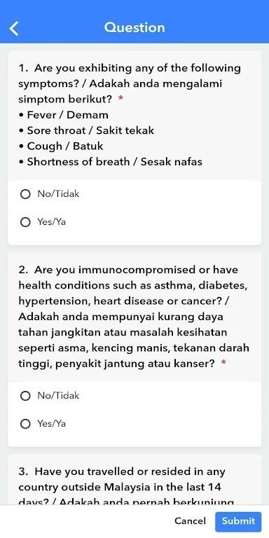 MySejahtera app v3.3.4